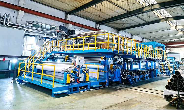 Three-layer lightbox fabric laminating machine