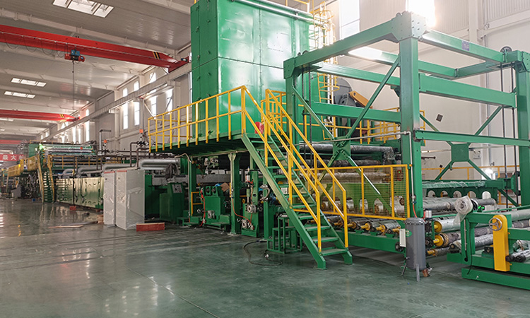 Three-coat three-dry knife coating production line