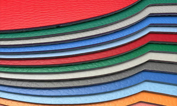 Multi layer knife scraping coating/foaming/UV/embossed floor leather production line